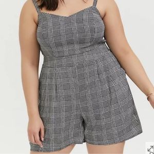 Torrid Houndstooth Romper